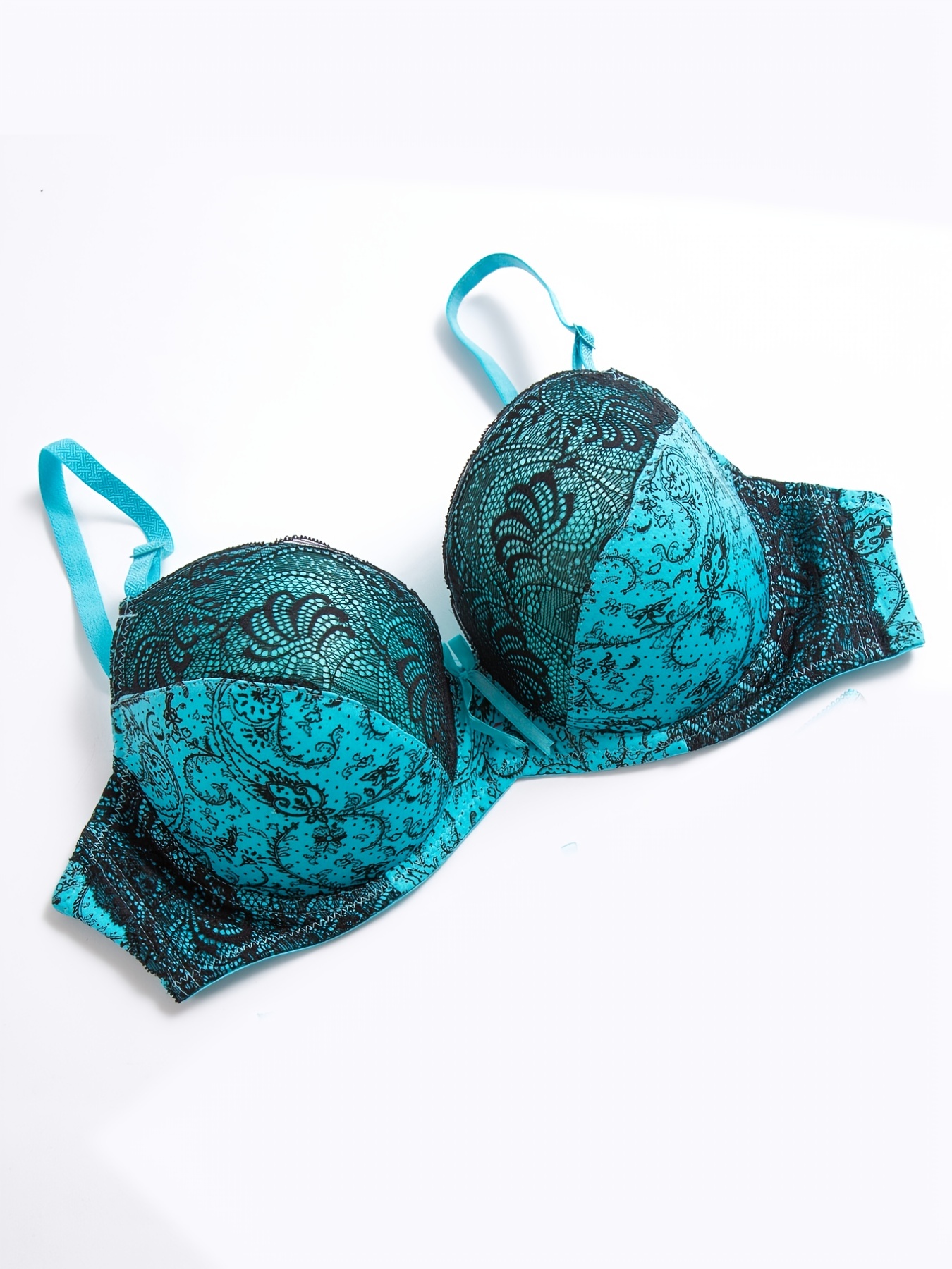 Best Deal for Women's Sexy Lace Push Up Bra Half Cup Set (US 80D