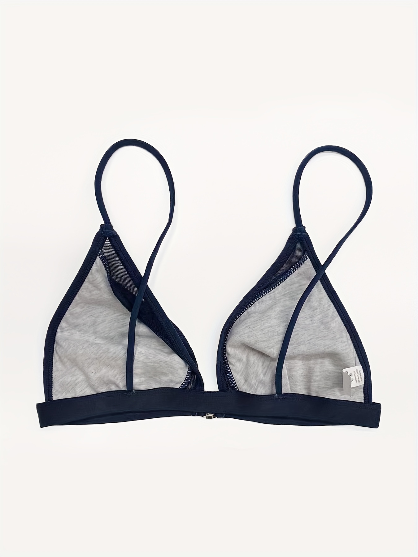 Solid Front Buckle Plunge Bra Comfy Breathable Push Bra - Temu
