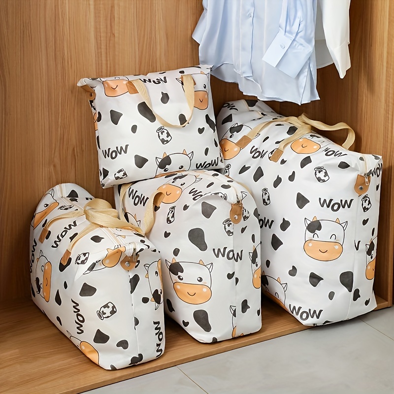 Quilt Storage Bag With Handle Large Blanket Storage - Temu