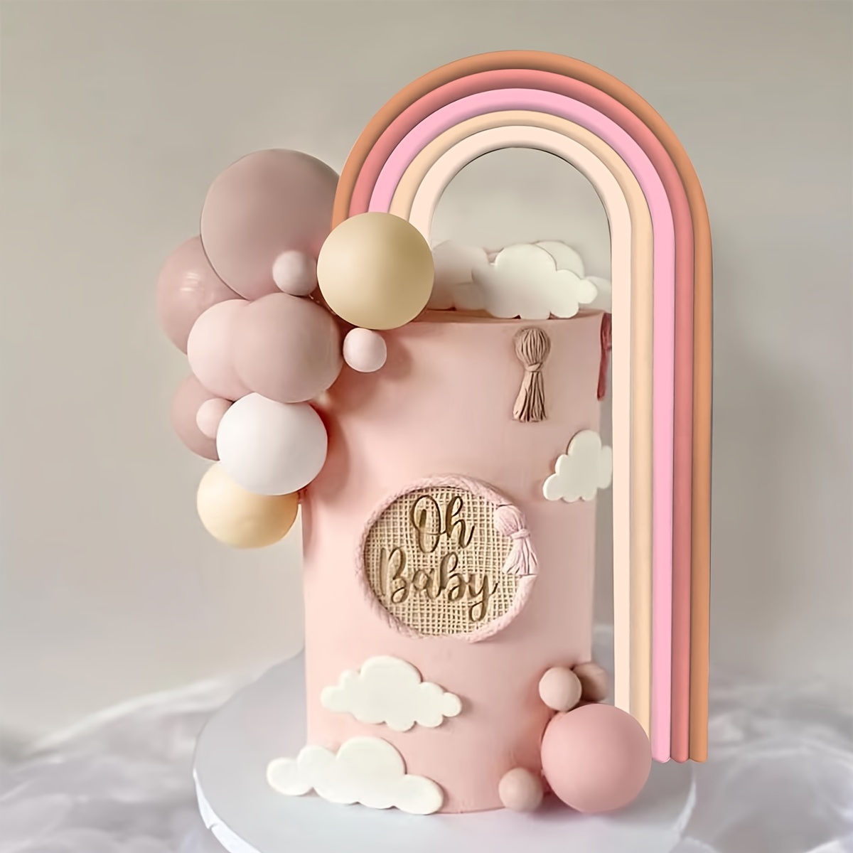 Decoración para tartas de unicornio, 15 piezas de unicornio arcoíris para  niñas con corazón arco iris, unicornio, nube, globo, decoración de pastel  de