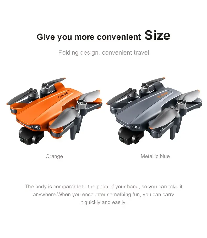 New RG106 Large-size Professional-grade Drone, Equipped With A Three-axis Anti-shake Self-stabilizing Cloud Platform, HD High-definition 1080P Electronic Double Camera details 5