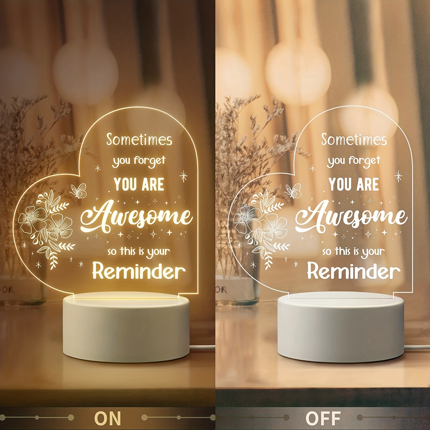 Light Up Your Friendship: Unique Engraved Night Light Gift For Best Friends,  Bffs, And Besties! - Temu