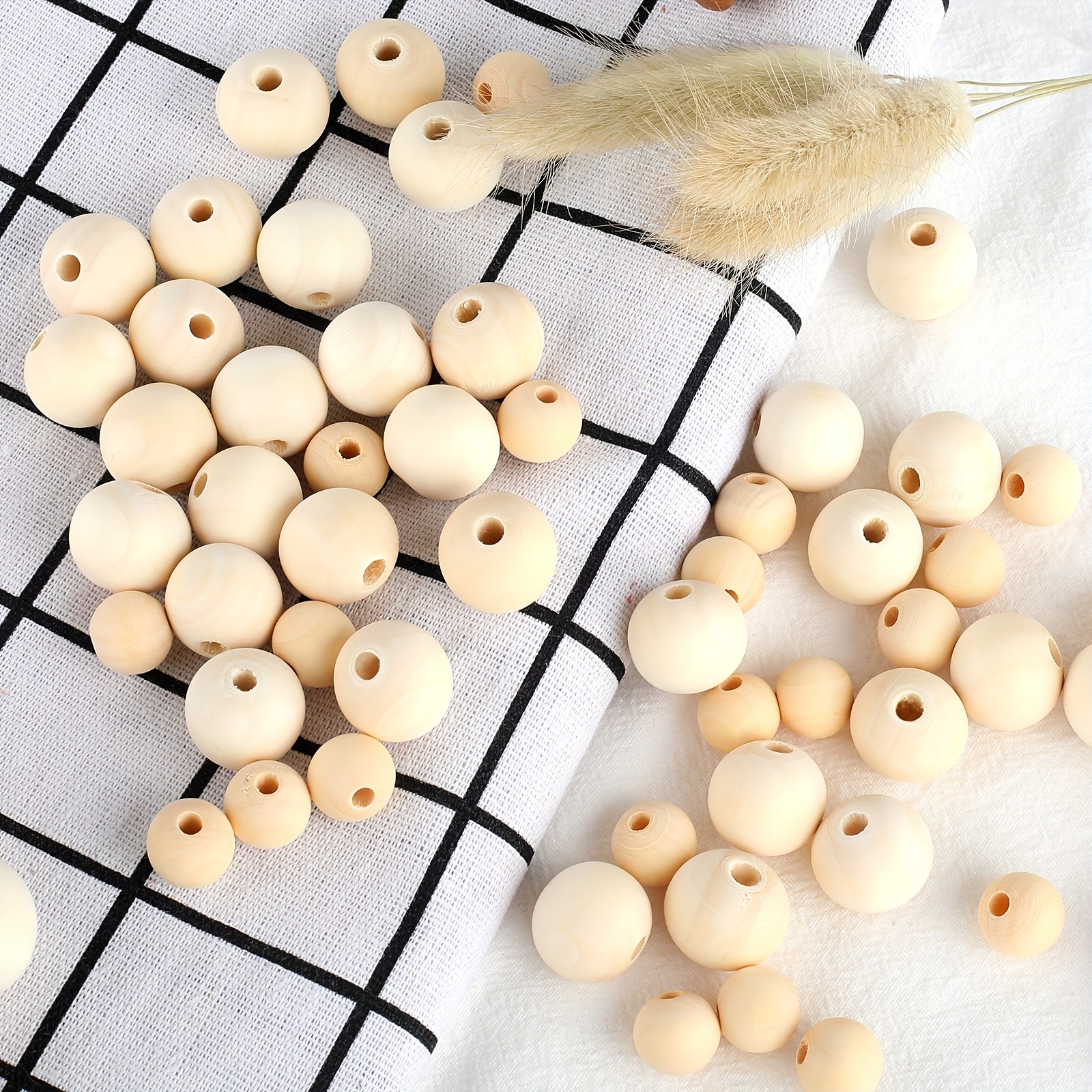 16mm Wooden Beads - 14 Pieces
