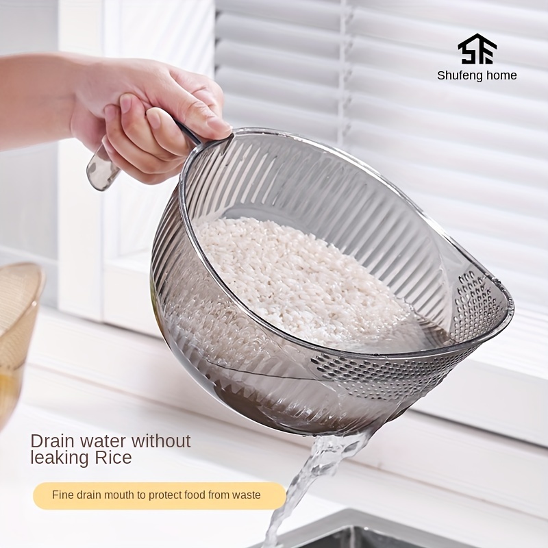 Kitchen Rice Washing Basket With Thickening Strainer And Creative