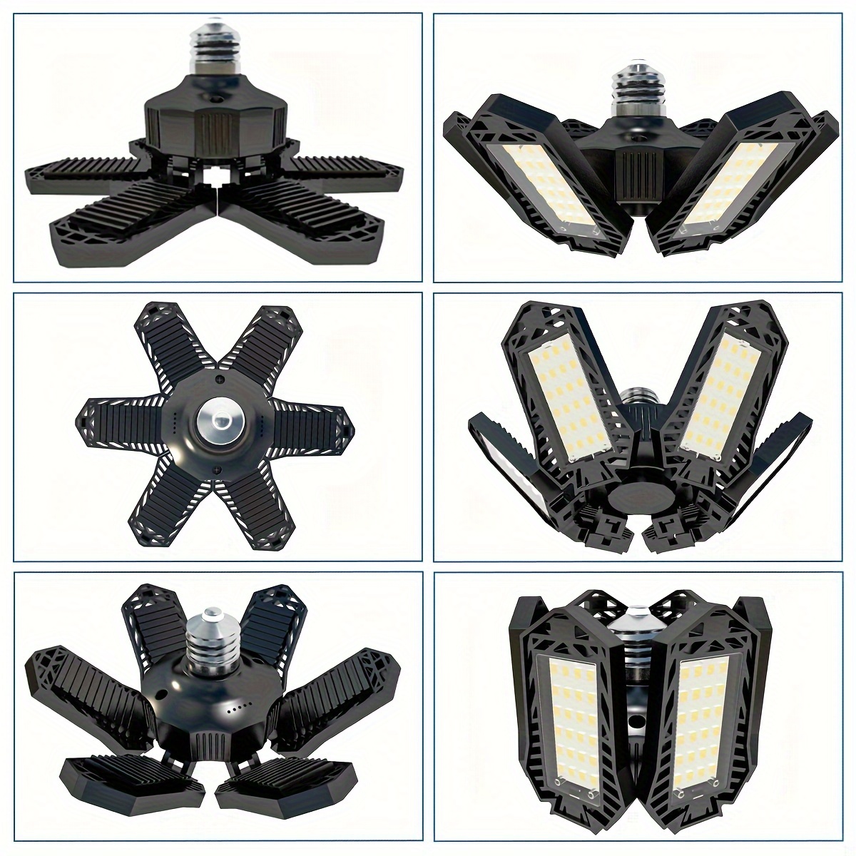 Led Garage Lights Deformable Best Garage Light Ceiling Led Temu