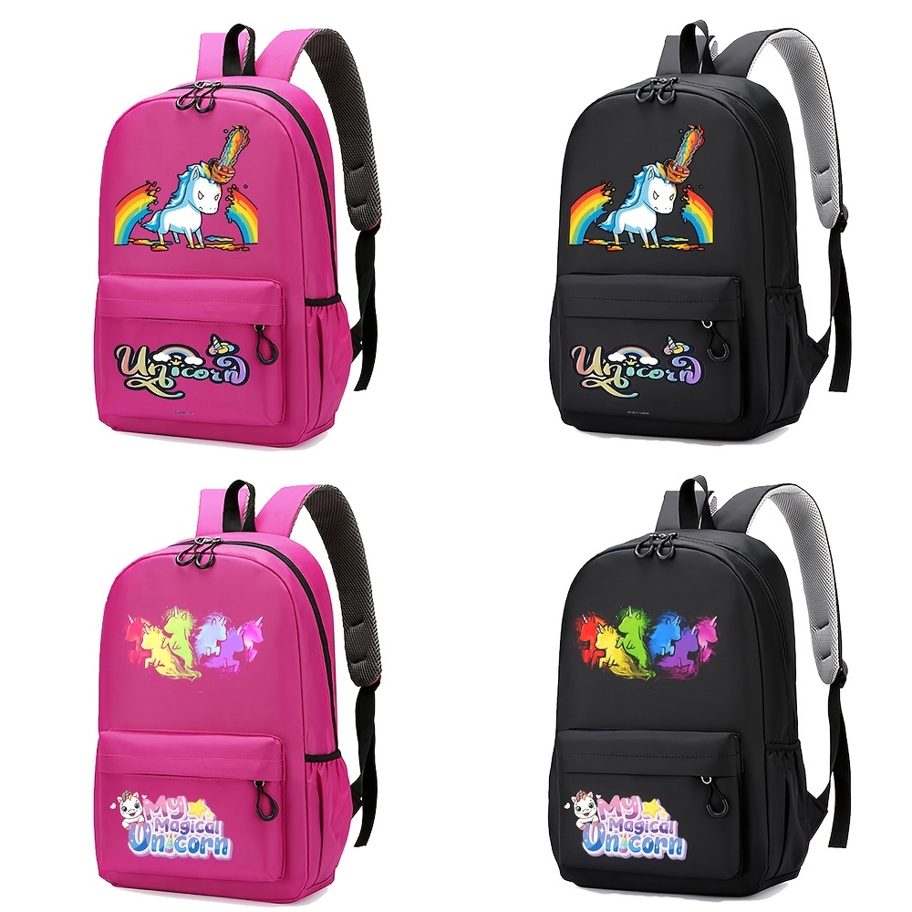 New Children's Rainbow Schoolbag Kids Unicorn Cartoon Backpack Kindergarten  Primary School Backpacks Trendy Waterproof Backpack For School Opens - Temu