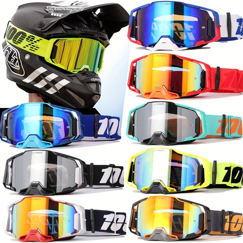Gafas de Motocross para hombre, lentes de seguridad para casco de  motocicleta, 4,5 - AliExpress