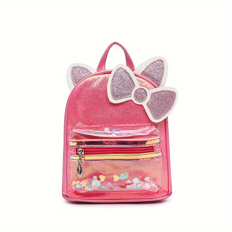 1 Mochila Linda Forma Gatito Lentejuelas Colores Bolso Niñas - Temu