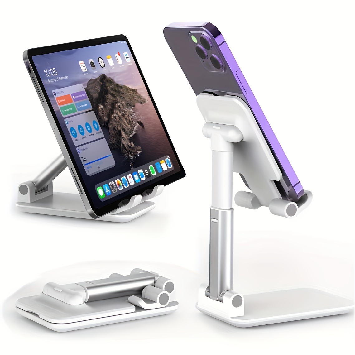 Adjustable height Desk Stand Holder Mobile Phone Folding Portable