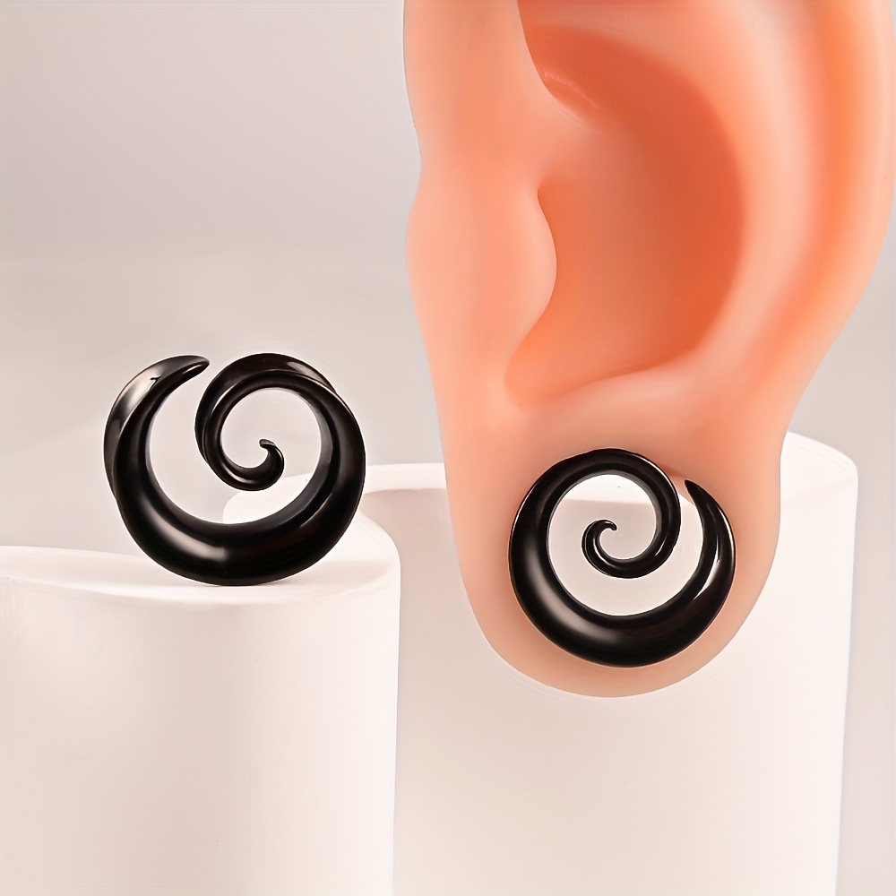 Spiral 2024 plug earrings