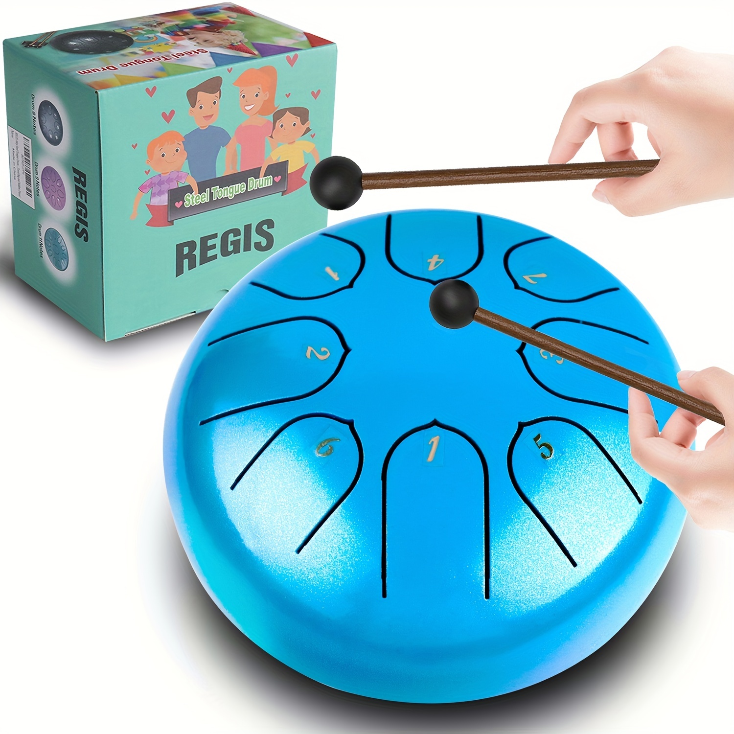 REGIS Steel Tongue Drum 11 Notes 6 Pouces Chakra Tank Drum - Temu