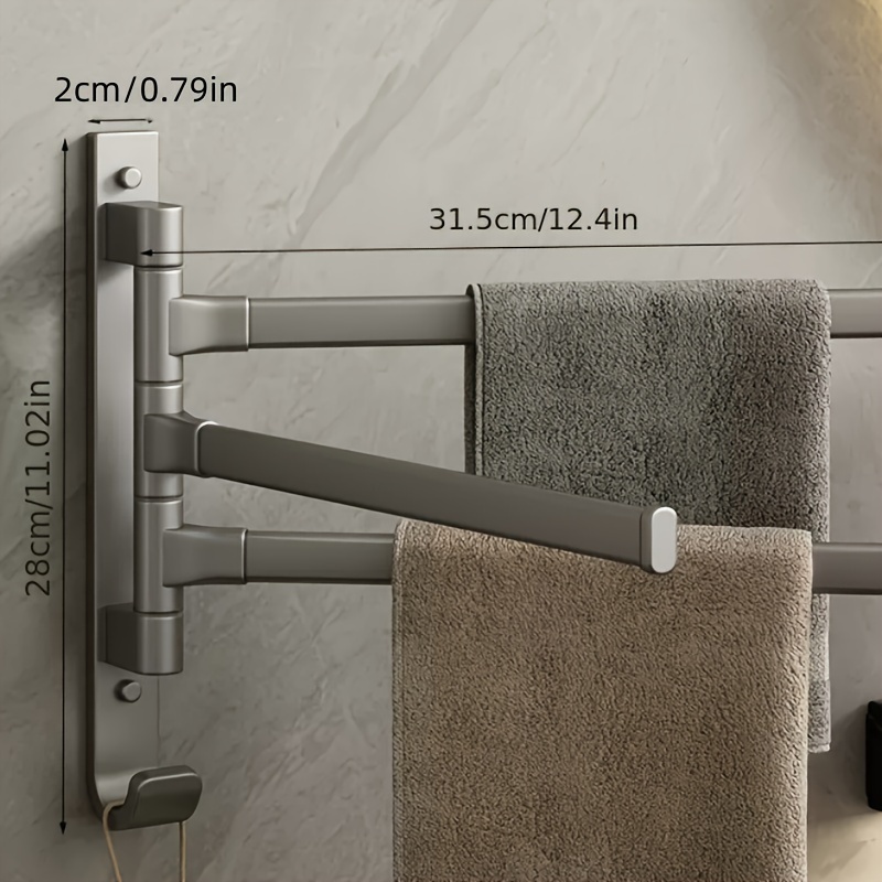 Multi-layer Towel Bar, Towel Rack For Bathroom, Wall Mounted Towel