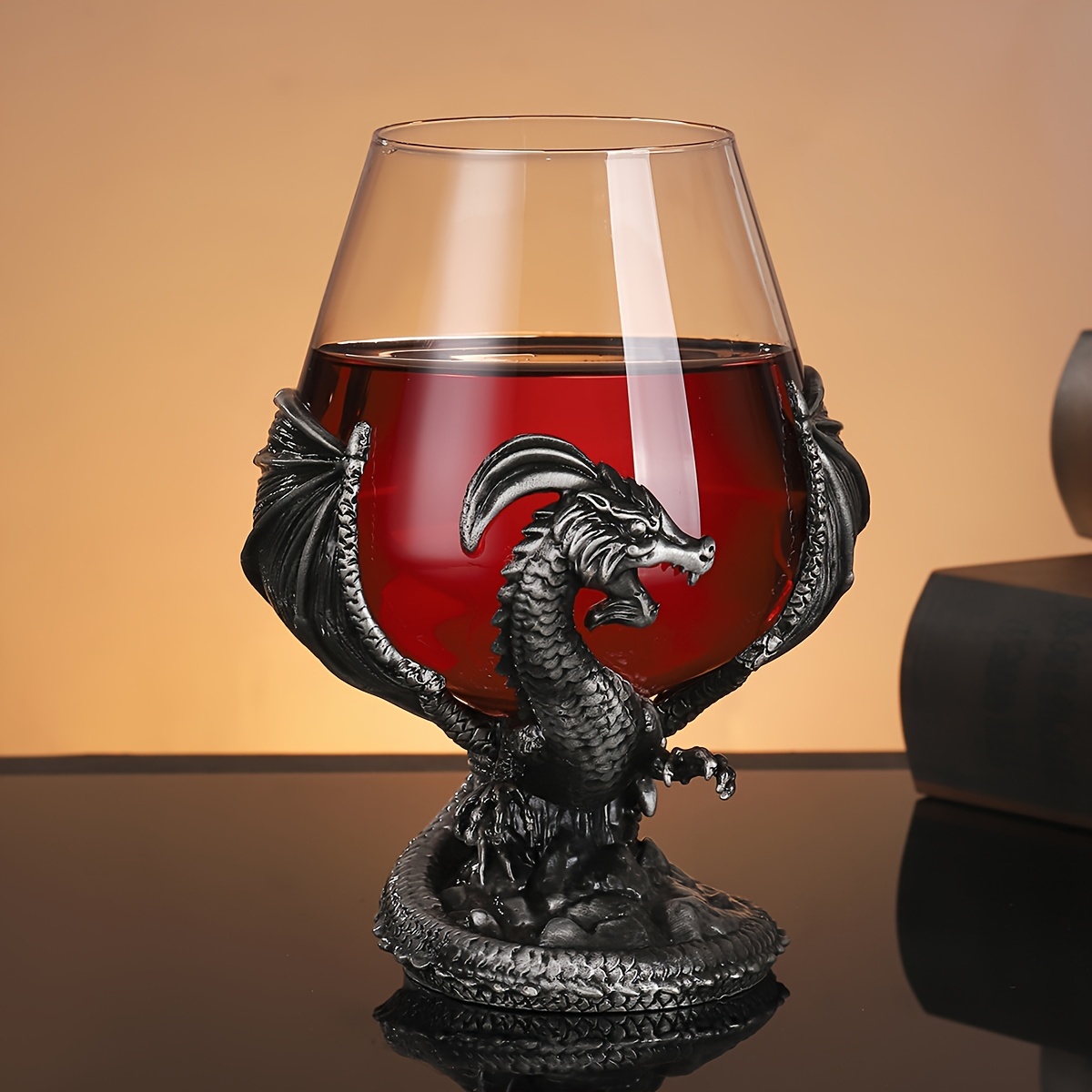 Heavy Duty Wine Glass, Champagne Glass With Dinosaur Stem, Crystal Burgundy  Goblet, For Whisky, Cocktail, For Bar, Pub, Club, Restaurant And Home Use,  Drinkware - Temu