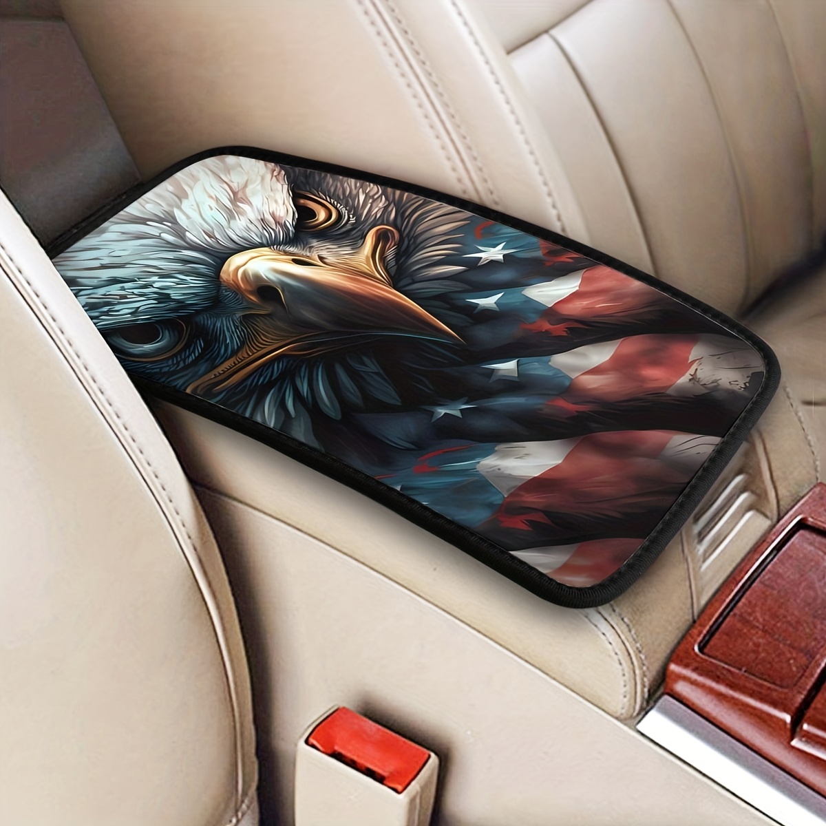 1pc American Eagle Pattern Car Center Console Cover, Auto Armlehnenkasten  Pad Center Console Schutz Pad, Auto Armlehnenkasten Aufbewahrungsbox Cover  Pad - Temu Germany