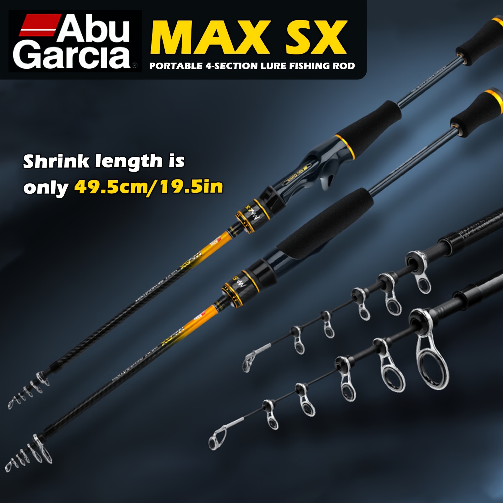 Abu Garcia Maxsx Spinning/casting Fishing Rod Portable - Temu