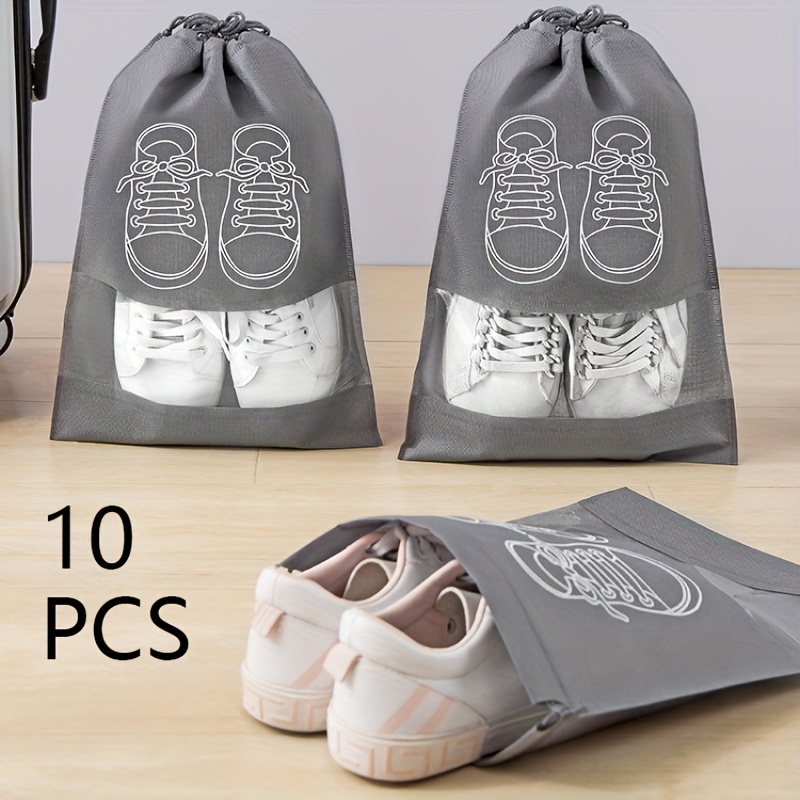 Bolsas de zapatos de viaje, bolsa de almacenamiento de zapatos portátil  impermeable con asa para hombres y mujeres, Patrón 2