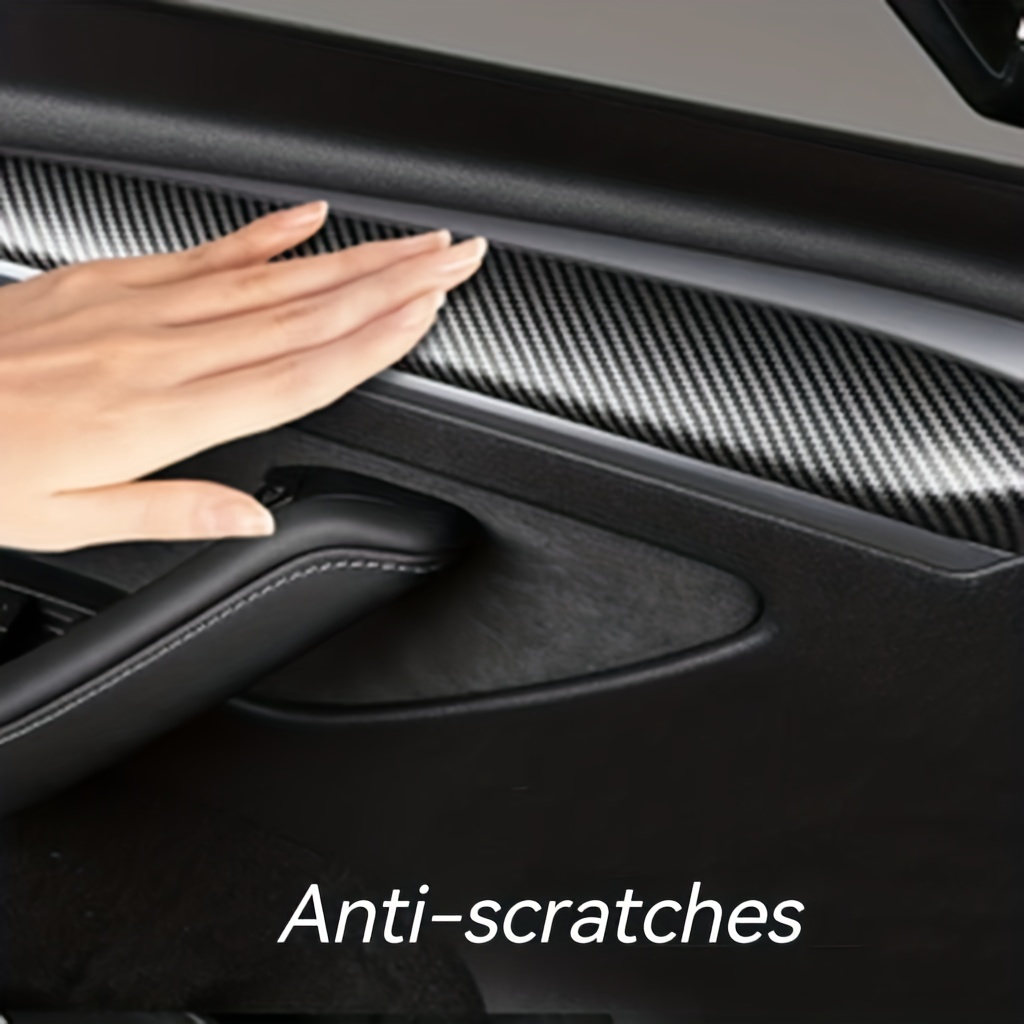  Car Accessories for Audi Q3 2019 2020 2021 ABS Interior Door  Armrest Handles Molding Cover Trim 4pcs (Carbon Fiber Look) : Automotive