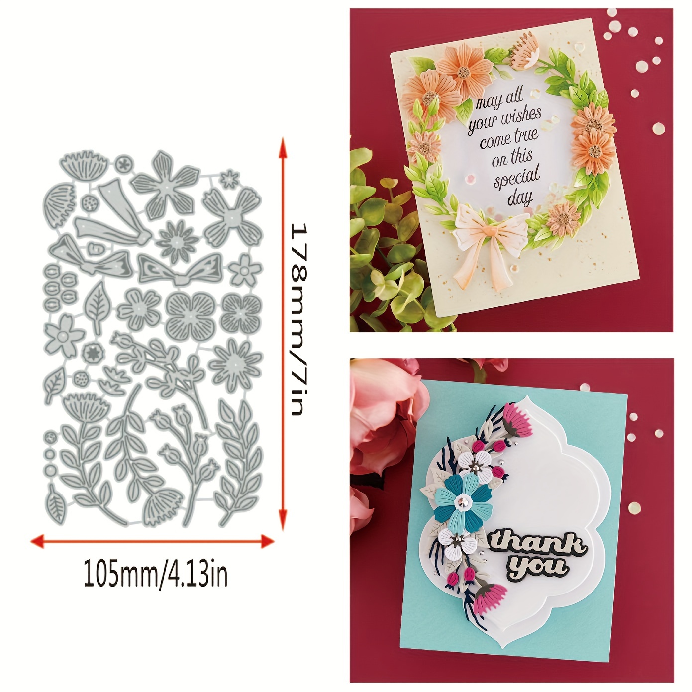 Matrices De Découpe Noël - Formes Père Noël, Bonhomme De Neige - Pour Scrapbooking Et Cartes De Vœux - 10