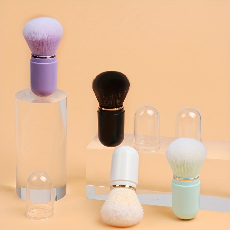 Portable Mini Makeup Brush Soft Wool for Blush Powder - Travel Friendly