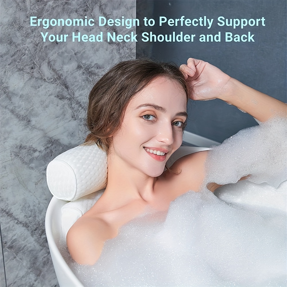 Comfortable Bathtub Pillows for Neck, Head, and Back Support