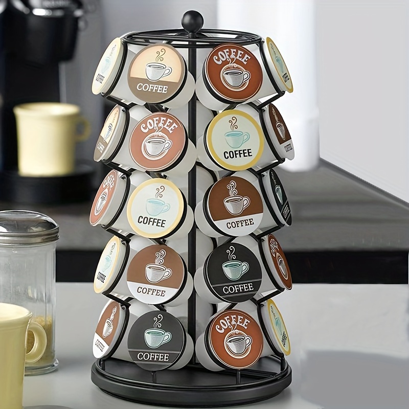  Nespresso - Soporte para cápsulas de café, organizador de tazas  K, accesorios de barra de café, organizador de montaje en pared debajo del  gabinete : Hogar y Cocina