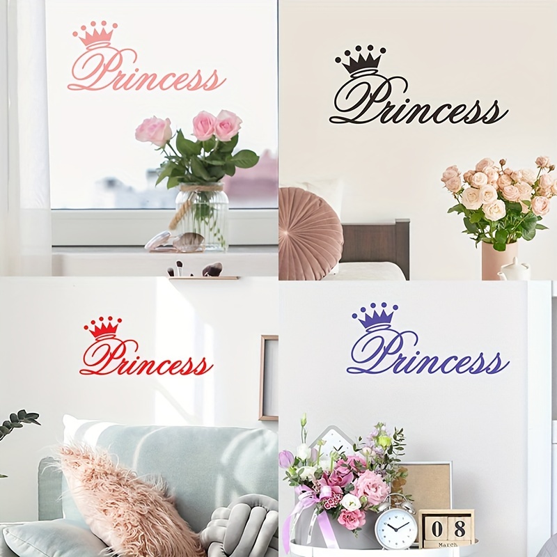 King's Crown Shaped Mirror Wall Sticker Plastic Mirror Wall - Temu