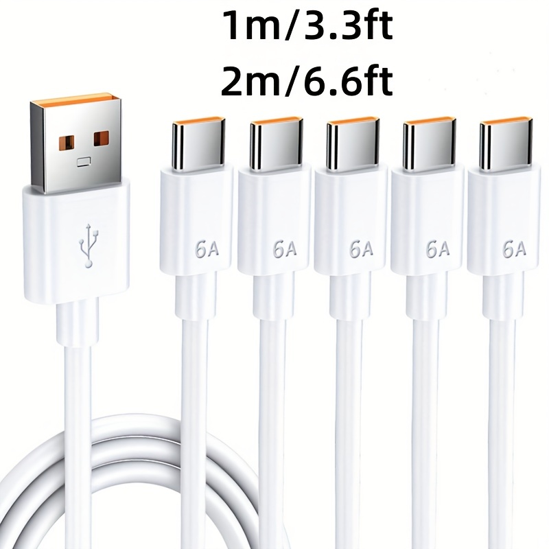 El cable USB-C original de 10 pies funciona para Xiaomi Mi 7 con carga  rápida y transferencia de datos. (blanco 3M)