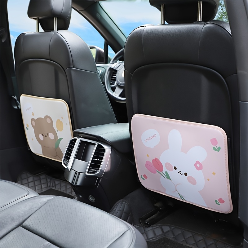 Car Seat Backrest Anti Kick Pad Leather Anti Dirty Pad Protective
