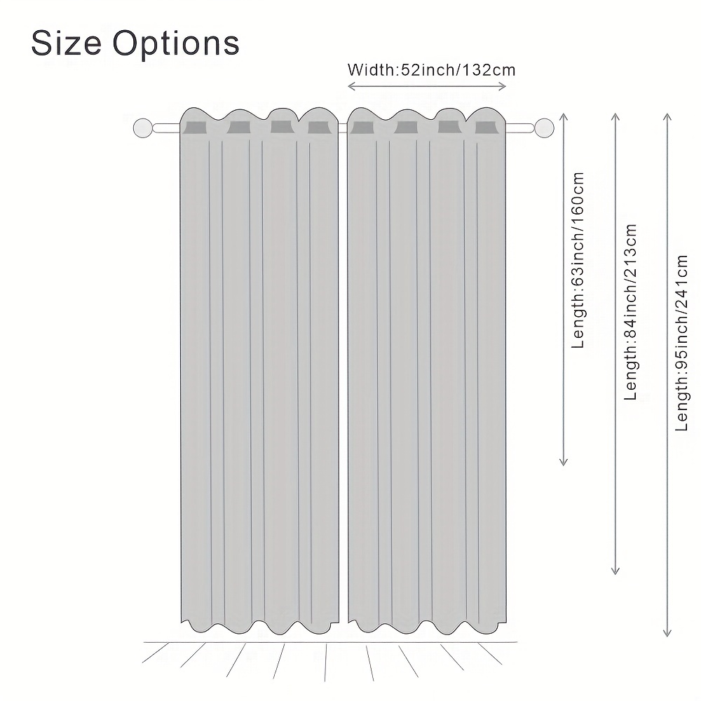 2 Pannelli Tende Oscuranti Occhielli Tende Finestra Camera - Temu Italy