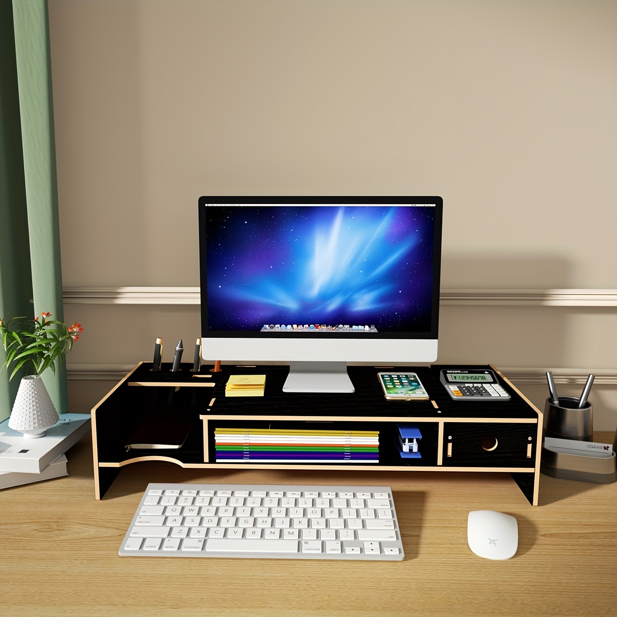 Computer Monitor Stand Halter Laptop Schreibtisch Riser Organizer Lagerung  Rack Lagerung Regal Monitor Zubehör Für Home Office Desktop - AliExpress