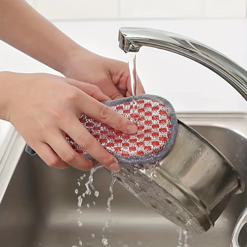 Heavy Duty Dish Sponges Get Cleaner Kitchen Bathroom Dishes - Temu