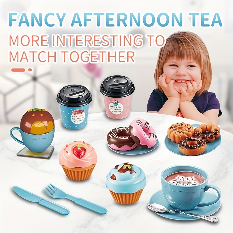 Pretend Play House Afternoon Tea Set, Children's Toys Simulation Coffee  Machine Toys For Girls Boys, Coffee Maker Toy Kitchen Game For Kids  Birthday Christmas Gift - Temu