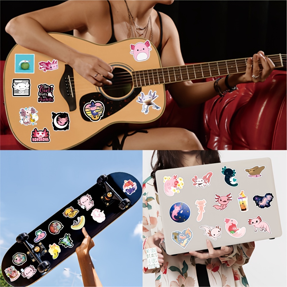 100 Pcs no-Repeating Stickers for Water Bottles, Waterproof Cute Bottle  Stickers Teens Girls Kids, Vinyl Decal for Laptop Guitar Skateboard  Luggage