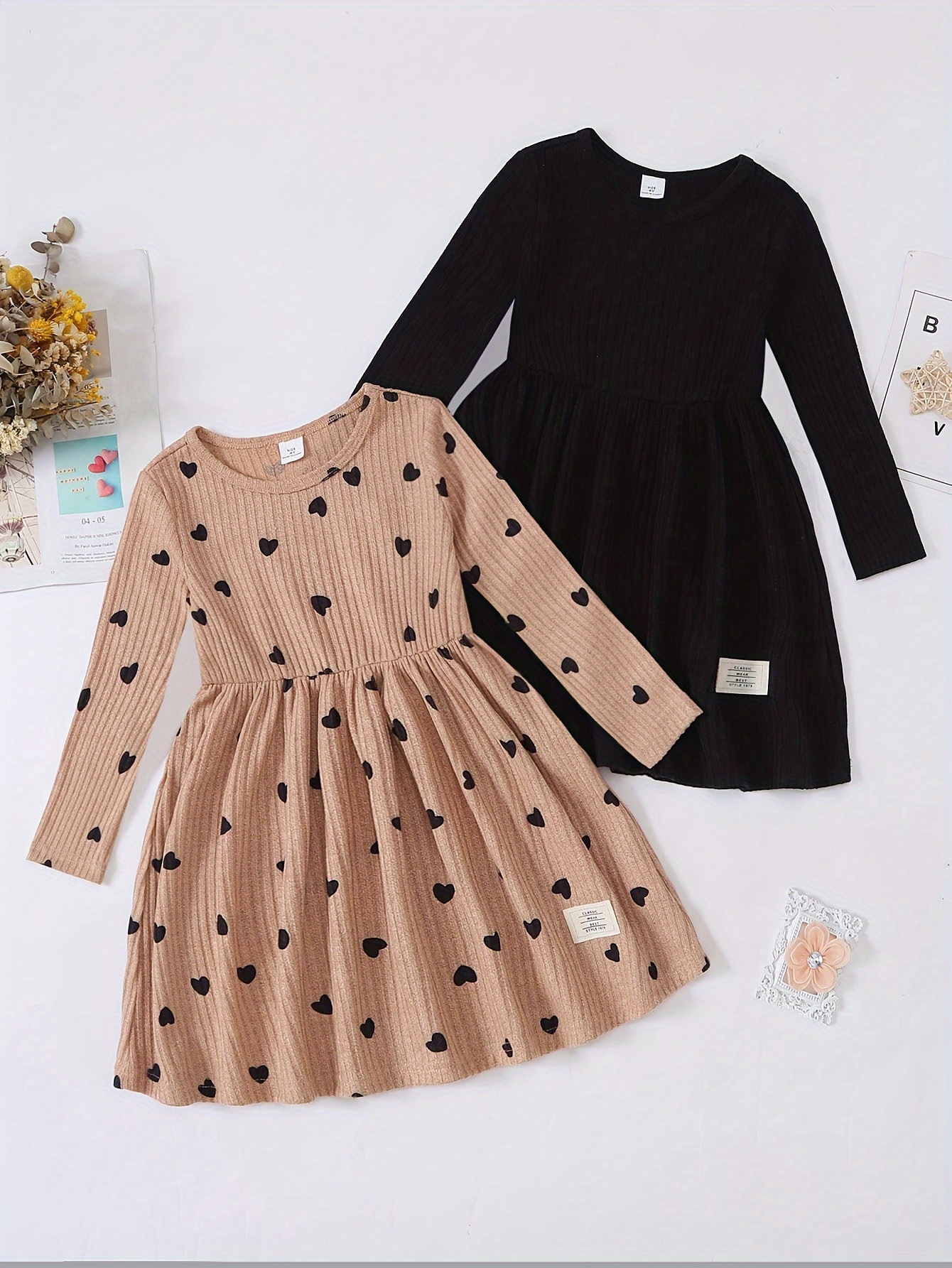 Heart Pattern Dress - Temu Canada