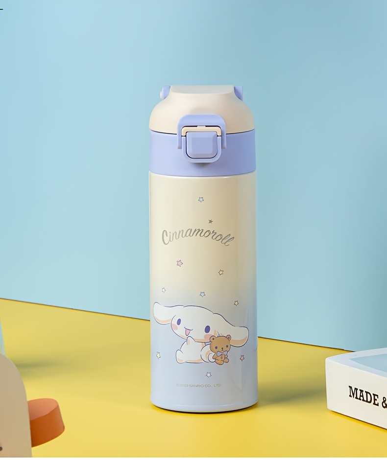 Cute CINNAMOROLL Water Cup for Kids - Summer Girl Cup, Portable Travel Cup,  Straw Cup, Anti-Fall Double Drinking Cup for School & Travel!