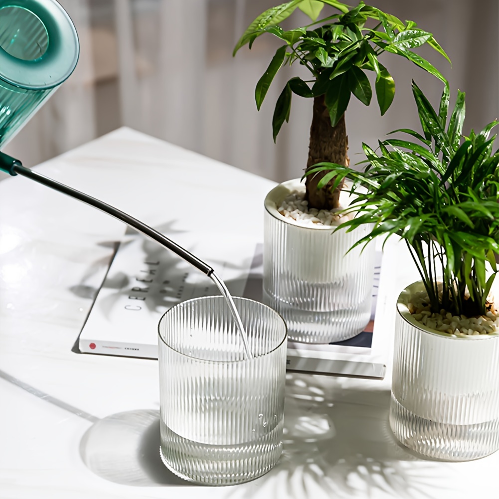 1pc Automatic Hydroponic Plant Vases Vintage Flower Pot Transparent Vase  Plastic Frame Glass Tabletop Plants Home Bonsai Decor, Save Clearance  Deals