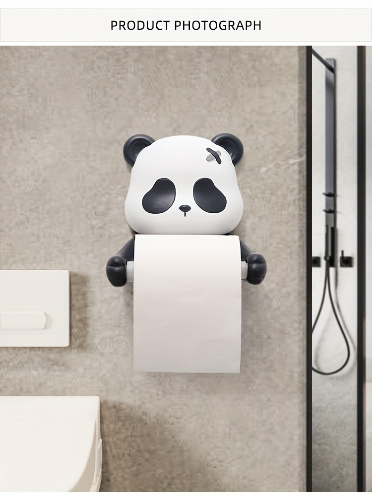 Porta Papel Higienico Panda de Lujo Soporte para Toalla - INOBATH IMPORTADO