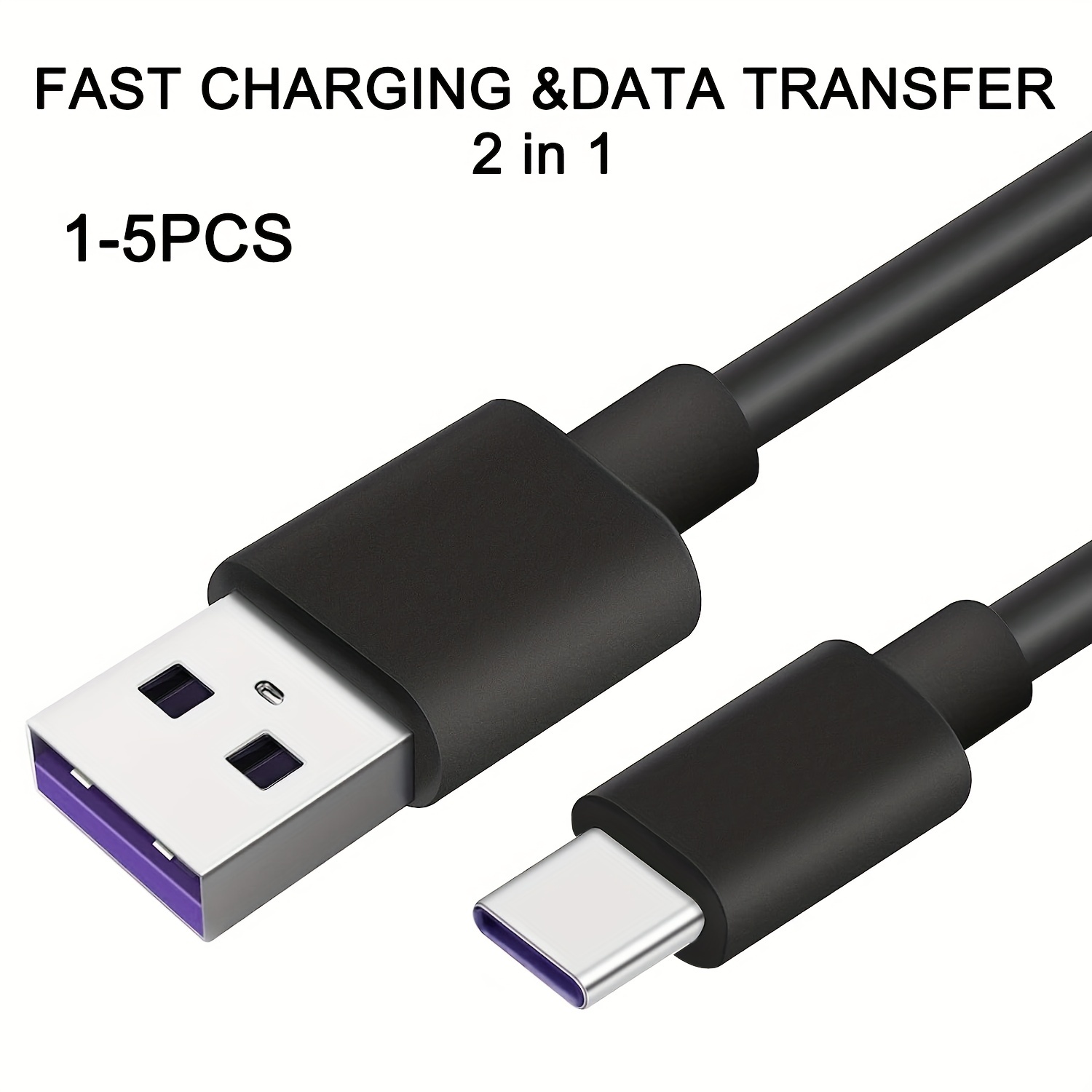 Cable USB Tipo AA Tipo C Longitud. 1M. Ideal Para Transferir Datos O Cargar  Dispositivos.