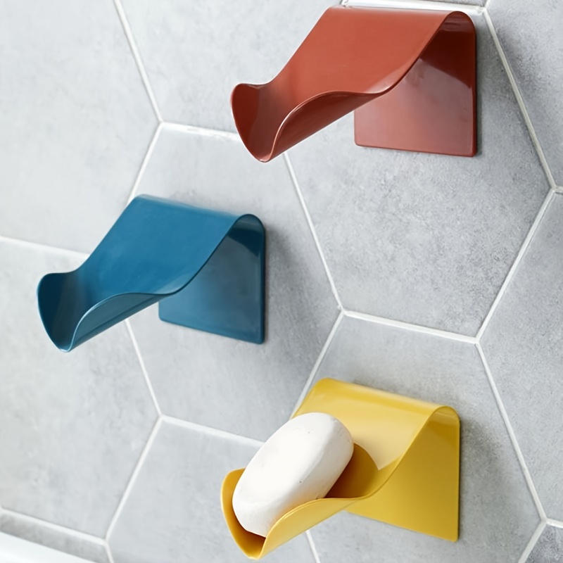 Shower Wall Soap Dish Holder Draining Soap Saver Bathroom Tile