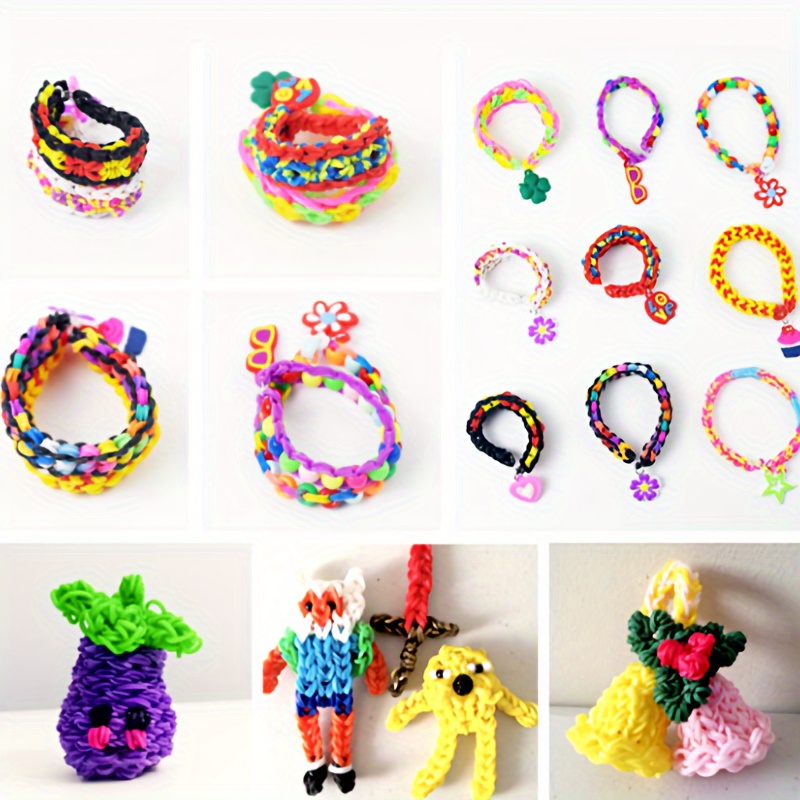 Colored Rubber Bands Handmade Bracelets Jewelry Rubber - Temu Mexico