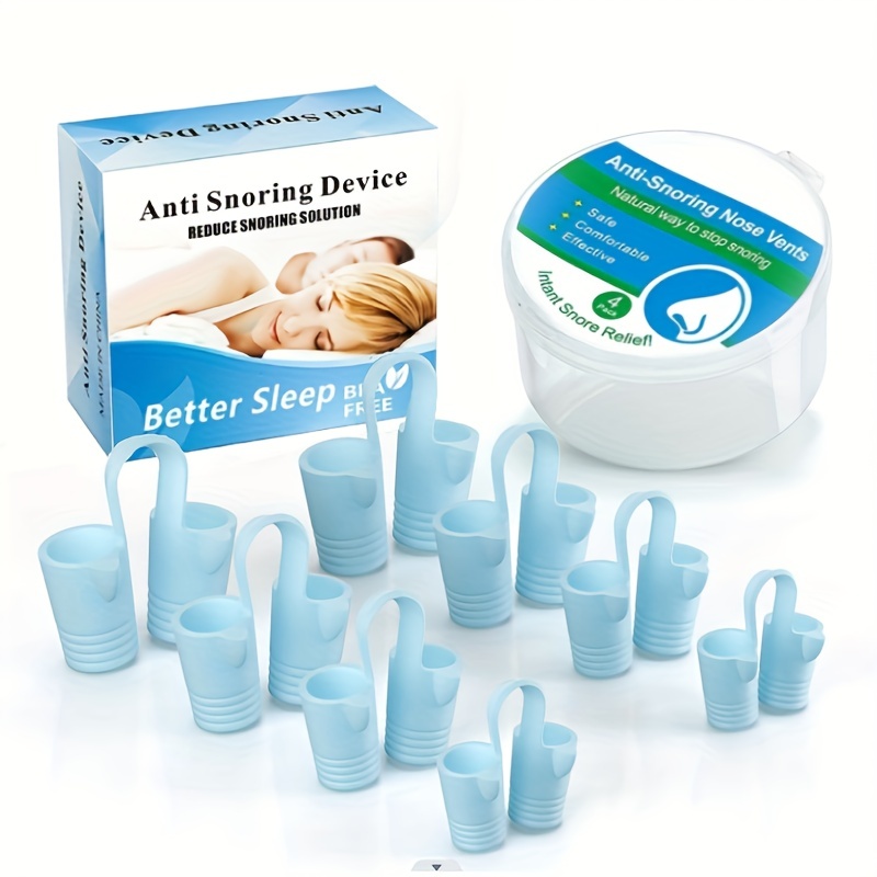 8 pcs- Antirronquidos Para Dormir, Dilatadores Nasales De Silicona,  Antirronquidos Nariz, Anti Ronquidos Nasal, Mejora la Respiración para  ayudar a