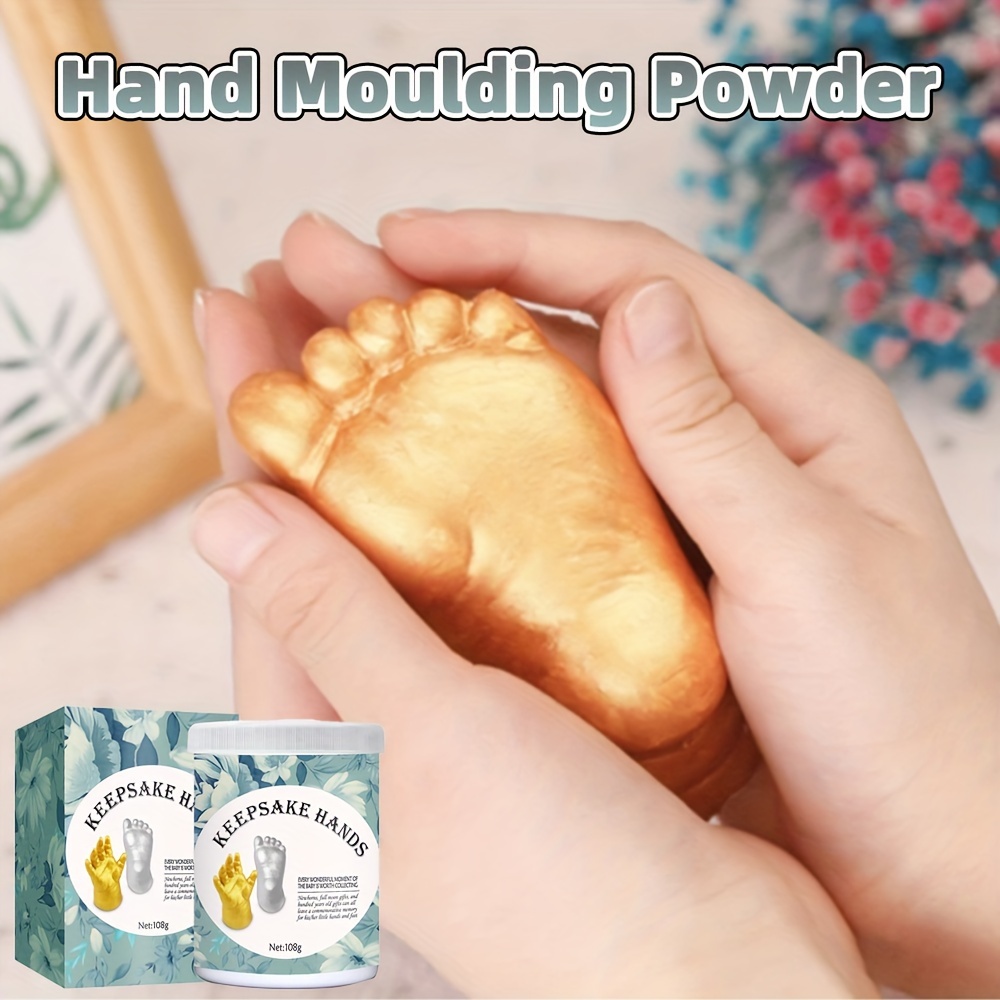 Baby Keepsake Hand & Foot Casting Kit DIY Plaster Statue Molding Kit 3D  Hand Print Mold Powder Casting Kit Hand Holding Sculpture Kit Crafts for  Family Adult Child Anniversary Gift 