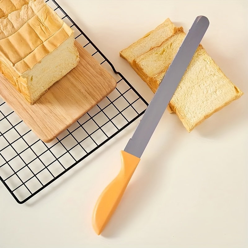 Bread Cutter, Stainless Steel Bread Cutting Tool, Serrated Bagel Cutter  With Easy Grip Handle, Multi-purpose Bread Cutter For Homemade Bagels Bread  Baguettes, Serrated Cutter, Cutter Tool For Kitchen - Temu Bulgaria