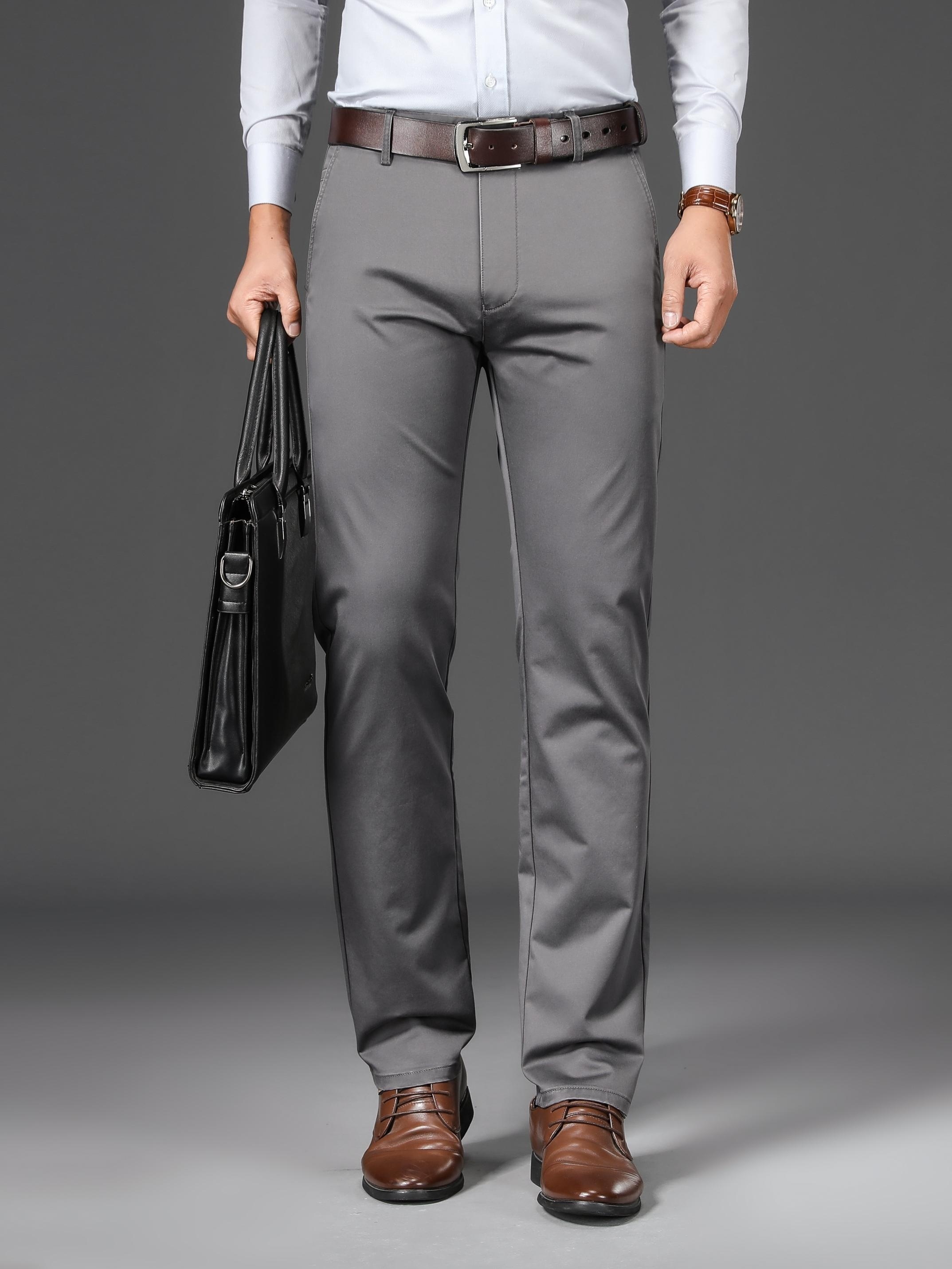 Italian Designer Gray Dress Pants For Men – 2Men