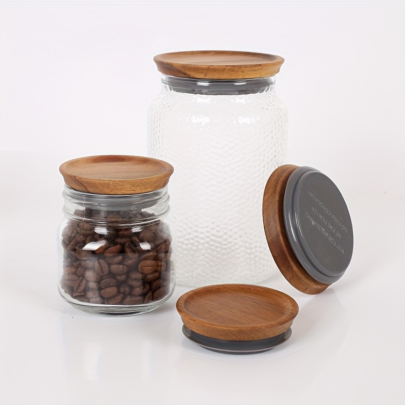 Free Sample 2oz 4oz Glass Jars with Wooden Lids and Spoons Herb