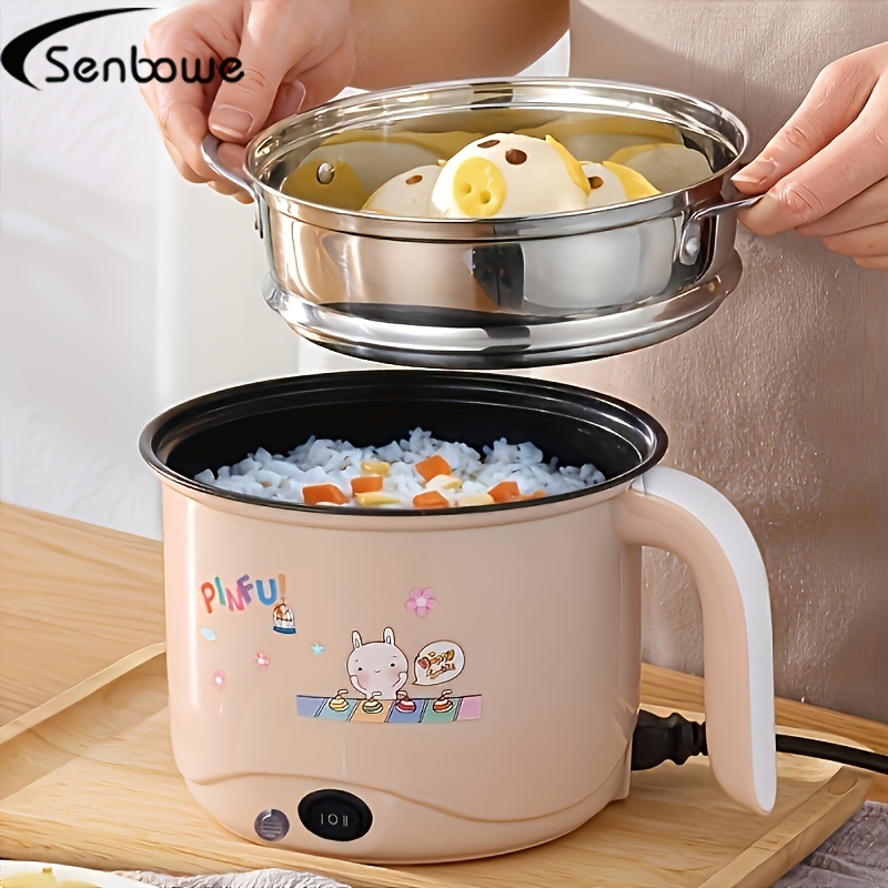 1.5L Foldable Electric Cooking Pot Split Type Multicooker Hotpot Rice Cooker  Non-stick Electric Skillet Travel Frying Pan 220V