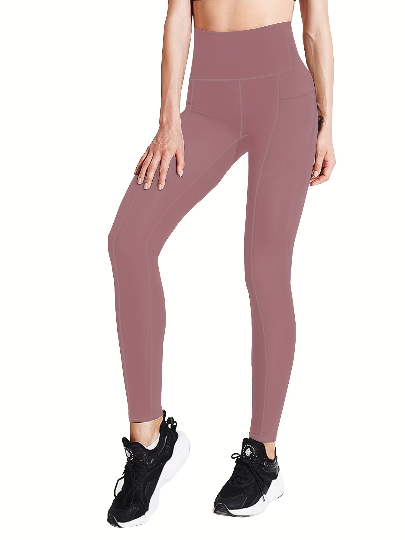 Women's Sports Leggings Set Plus Size High High Stretch - Temu