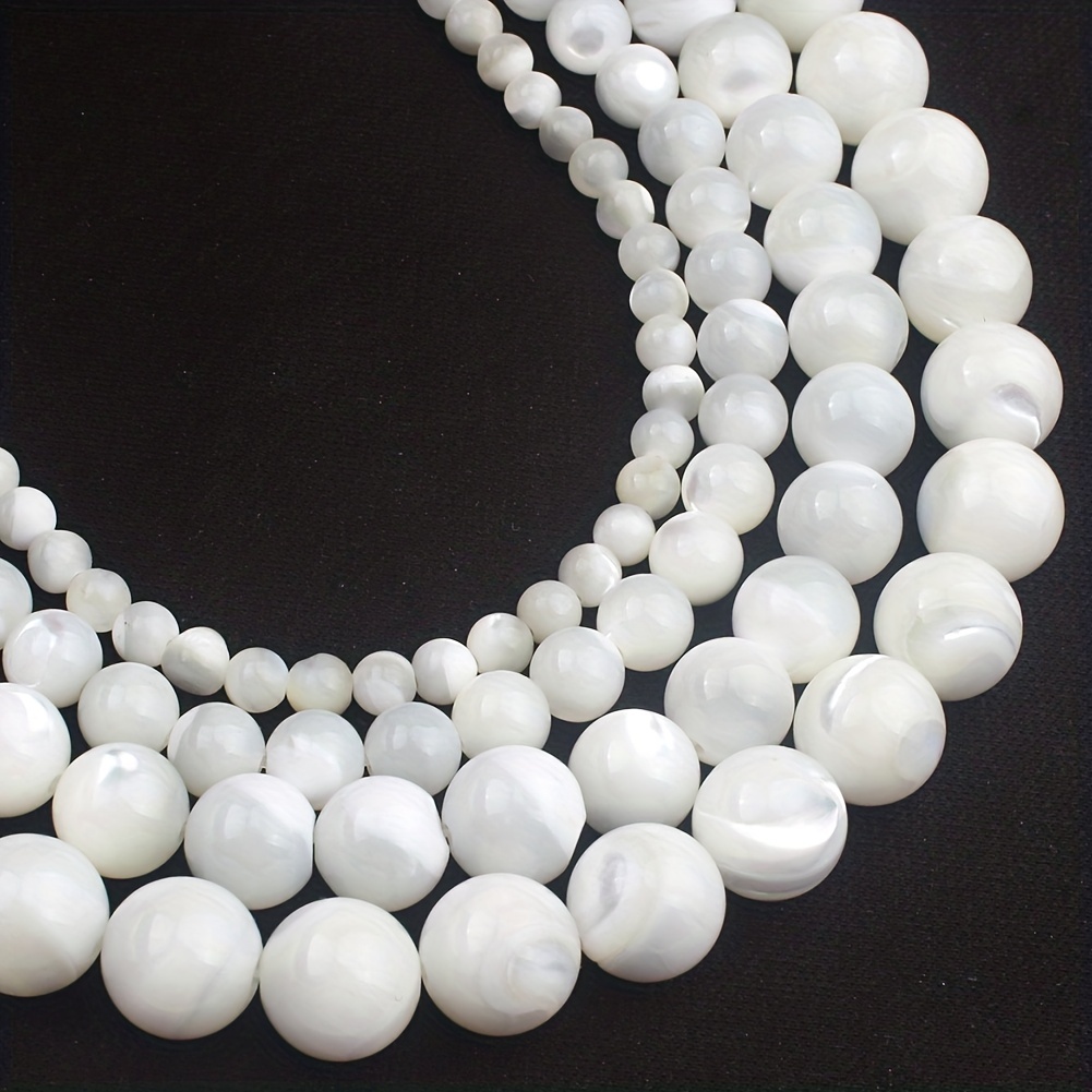 TOAOB 1400 Pezzi Perle per Bigiotteria Bianche Plastica 3 mm a 14 mm  Rotonde Decorative Perline Bianco Craft Beads per Braccialetti Cucire  Collane