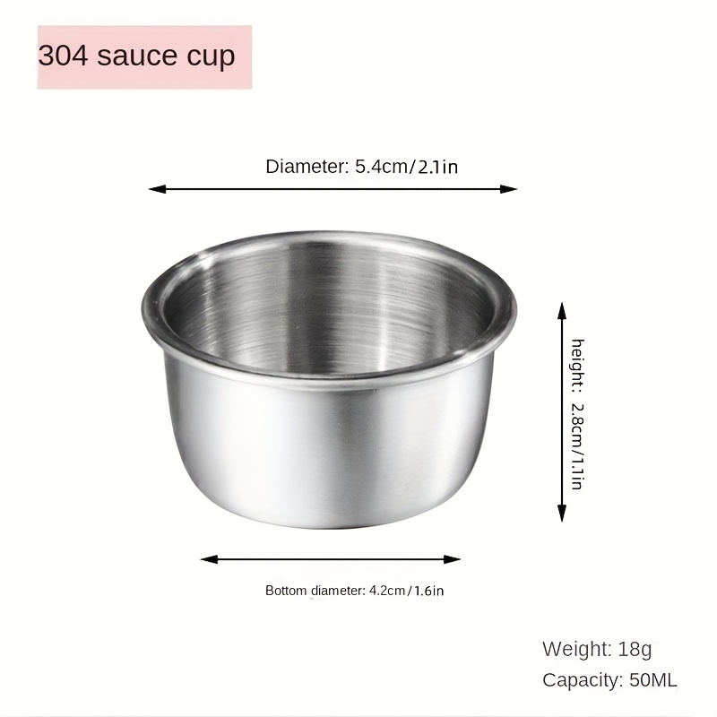 4pcs Stainless Steel Salad Dressing Containers with Leakproof Lids