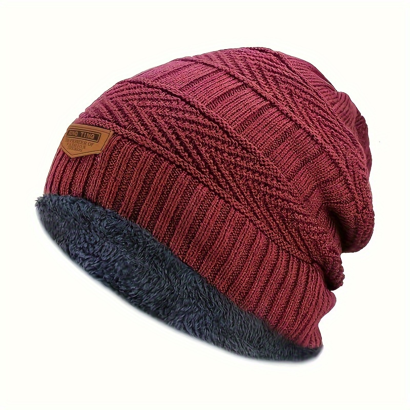 Unisex Winter Fleece Beanie Hat Thick Breathable Hat